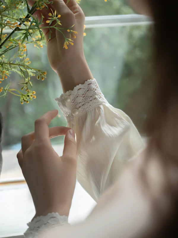 Pearl Lace Vintage Nightgown