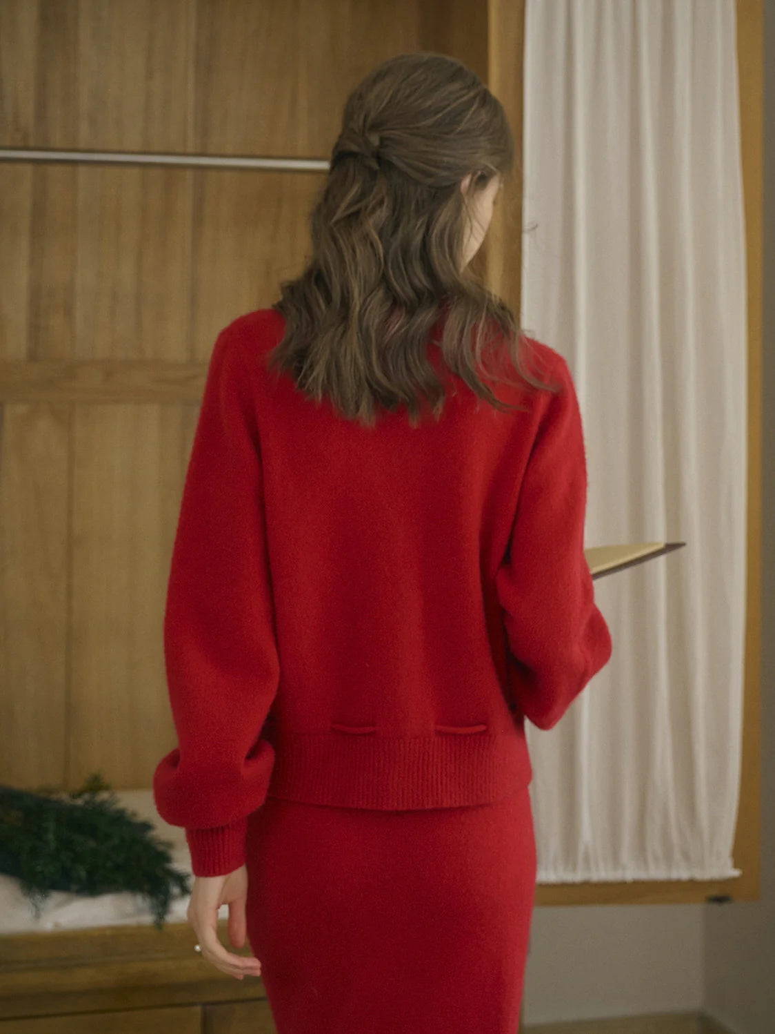 Rosette Bloom Knit Cardigan