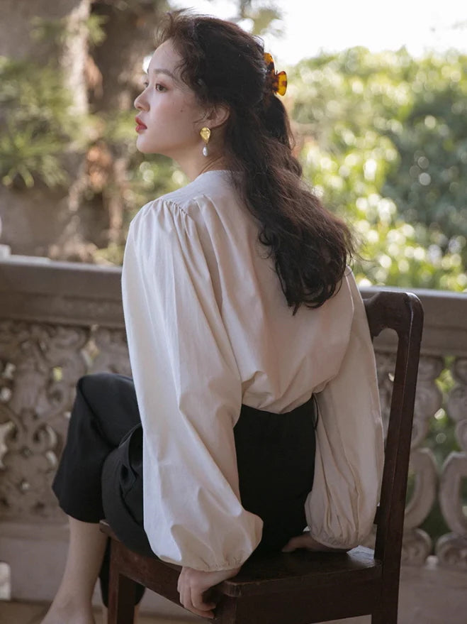 Vintage Embroidered Lace Blouse