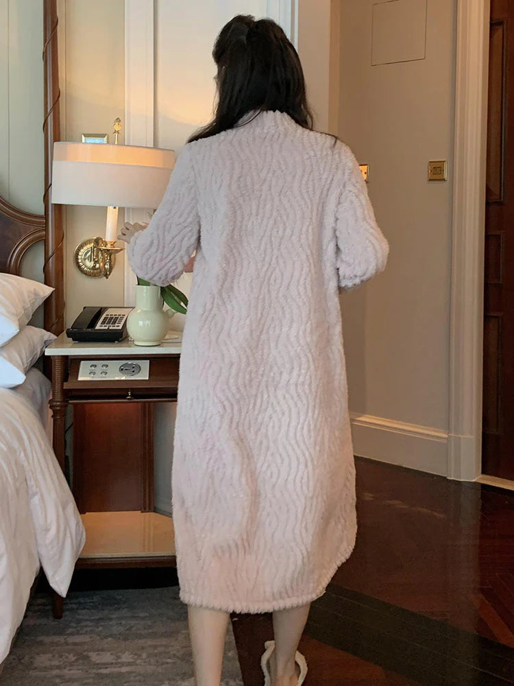 Romantic Velvet Winter Robe