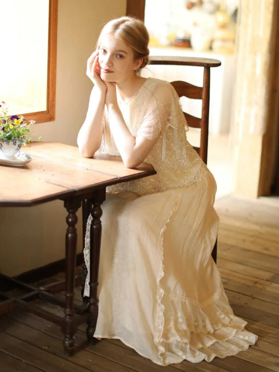 Forest Whisper Embroidered Ramie Skirt