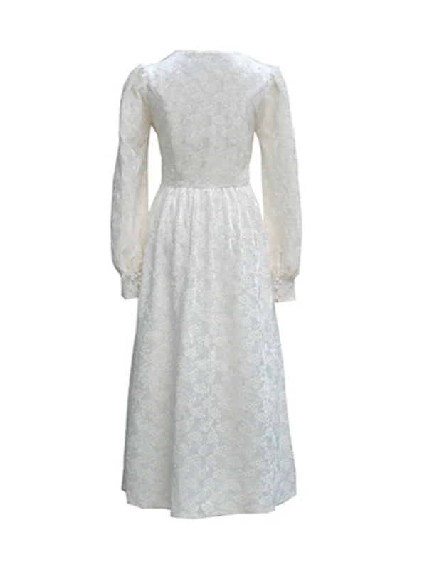 Swan Elegance Floral Dress