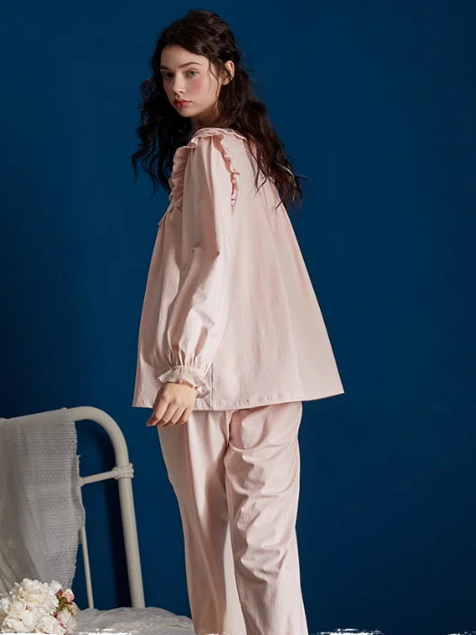 Blush Dreams Vintage Lace Pajama Set