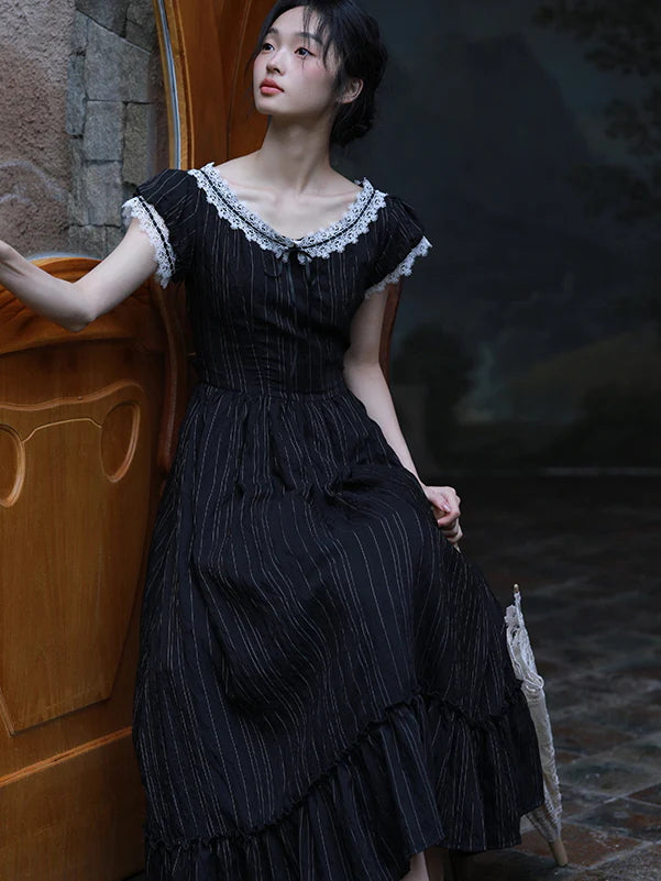 Victoria's Retro Black Elegance Dress