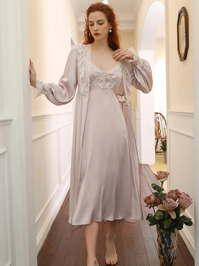 Whispering Silk Lace Nightwear Set