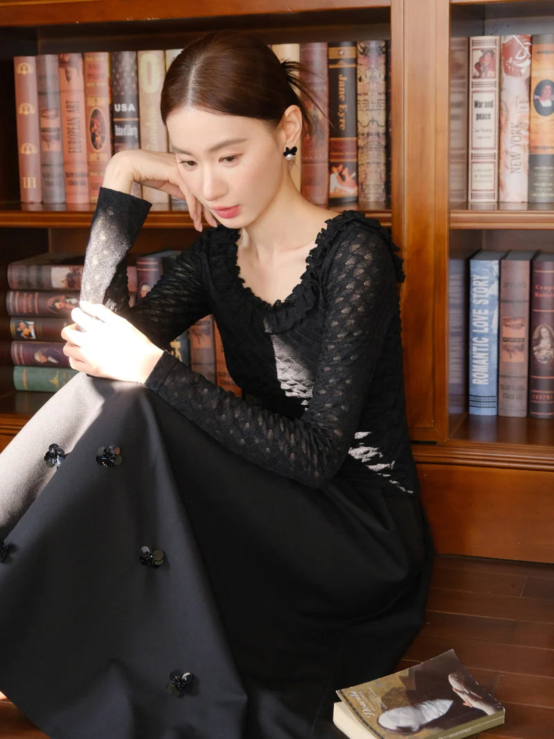 Romantic Ruffle Lace Blouse