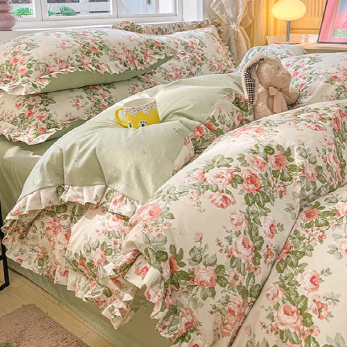 Romantic Floral Garden Bedding Set