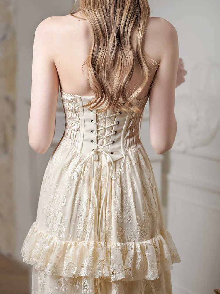 Victorian Elegance Lace Corset Dress