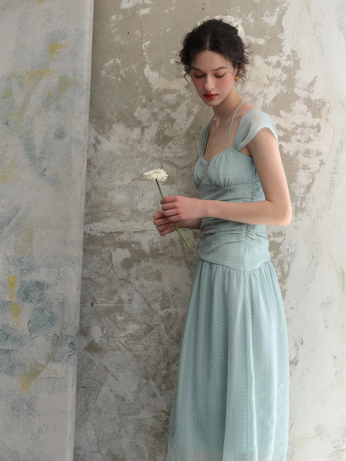 Chloe's Mint Blossom Summer Dress