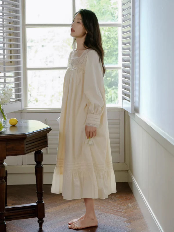 Vintage Sunrise Lace Dream Nightgown