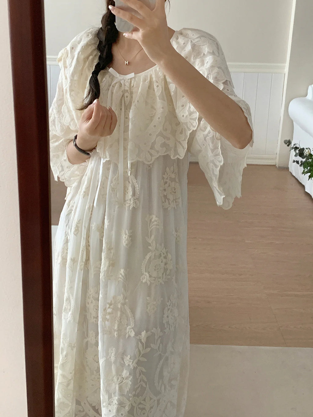 Whispering Blossoms Vintage Nightgown