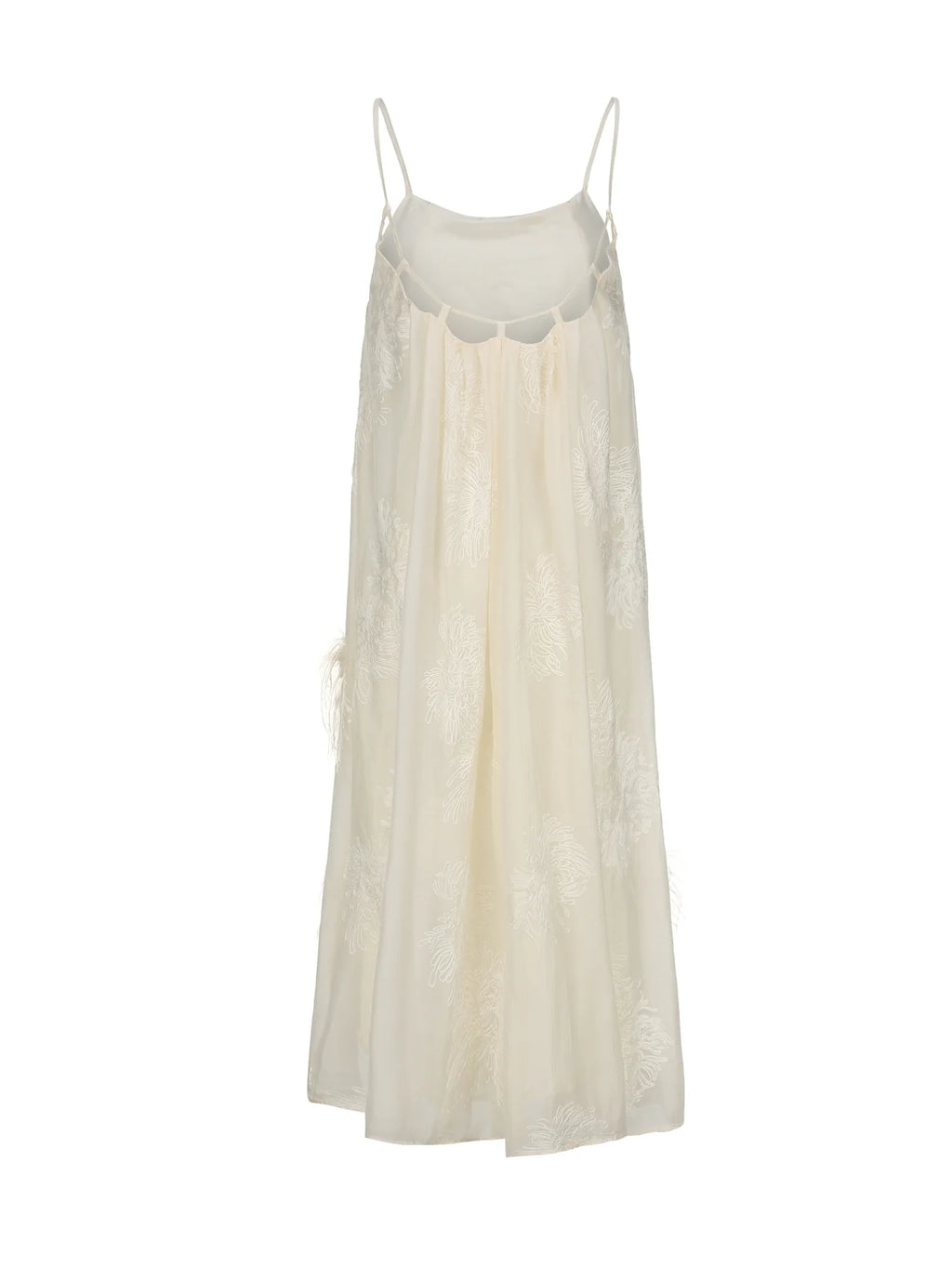 Ivory Feather Bloom Slip Dress