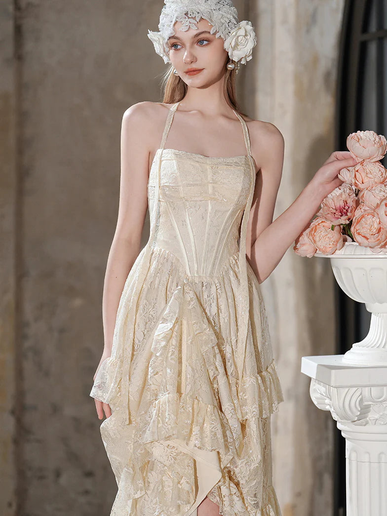 Victorian Elegance Lace Corset Dress