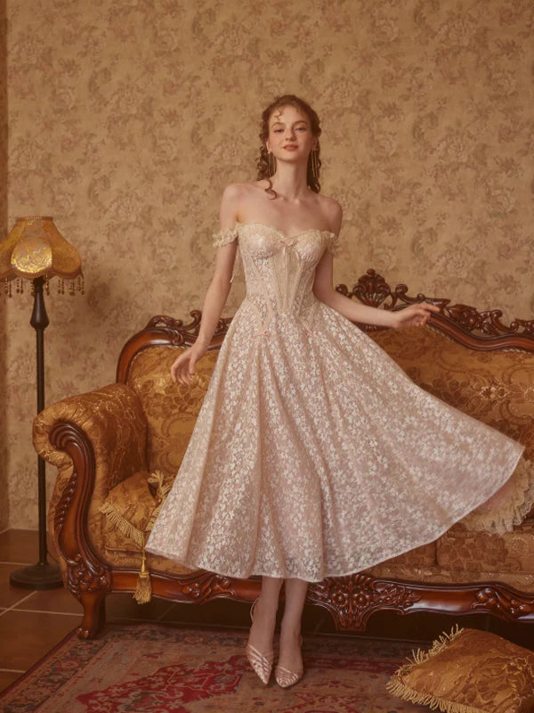 Clara's Golden Blossom Princess Dress