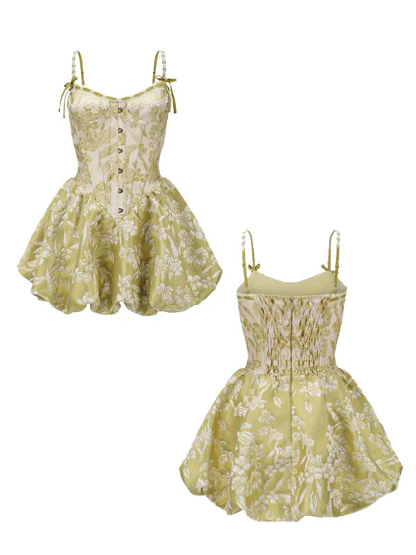 Blooming Garden Corset Mini Dress