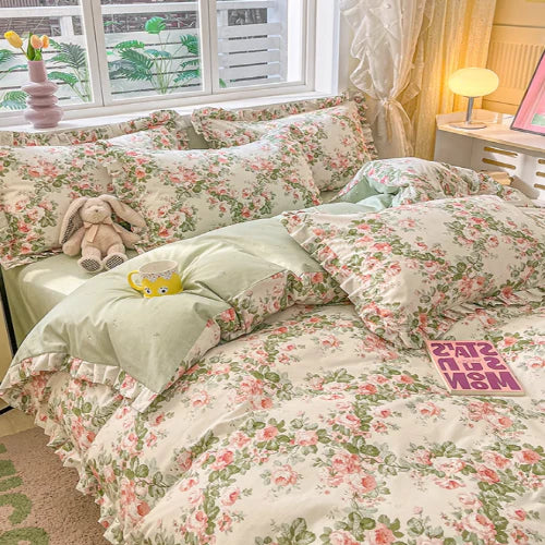 Romantic Floral Garden Bedding Set