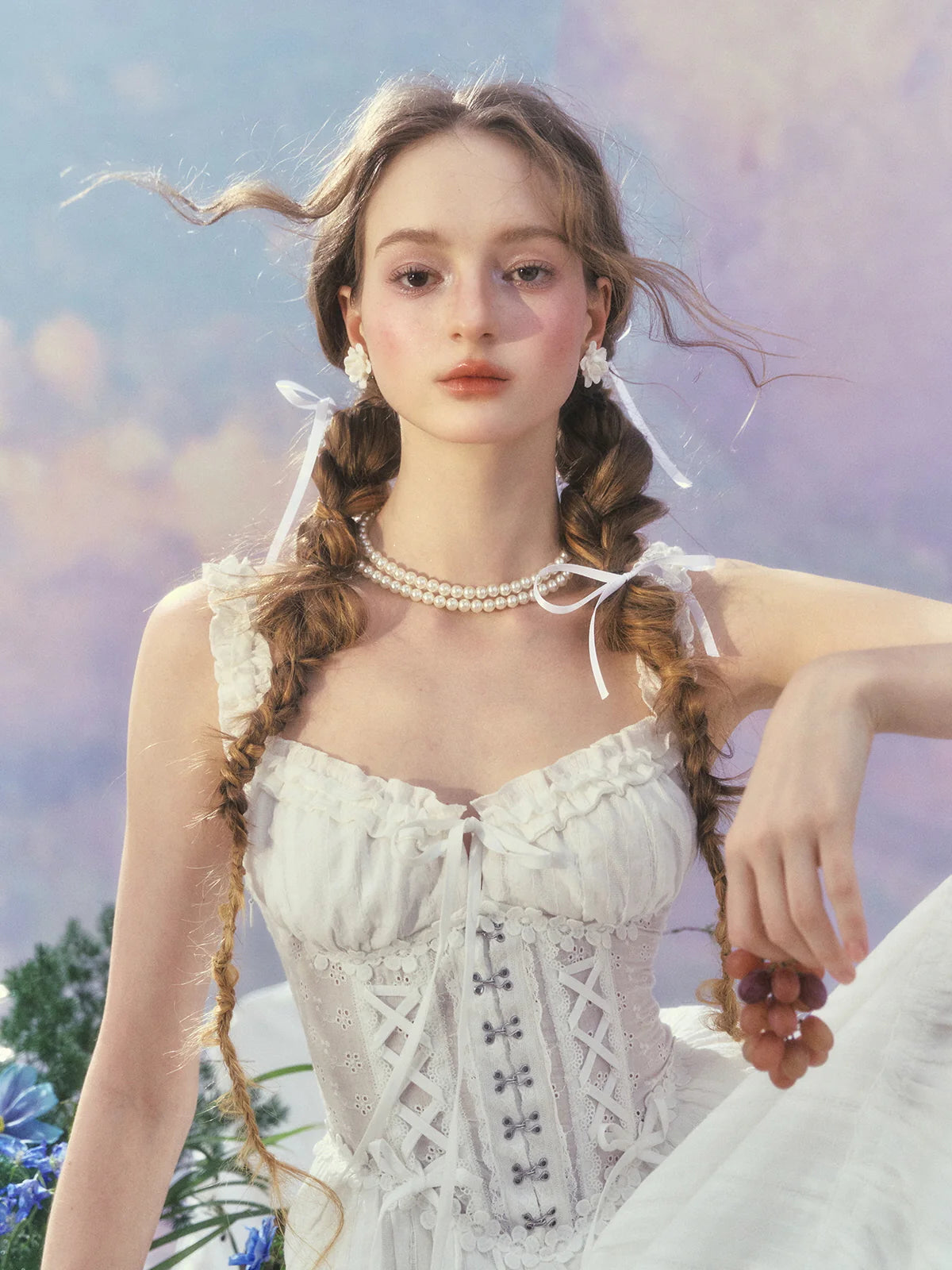 Ethereal Princess Whtie Corset Dress