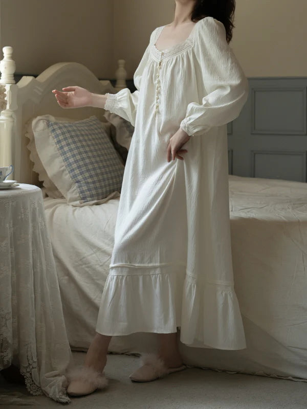 Pearl Lace Vintage Nightgown