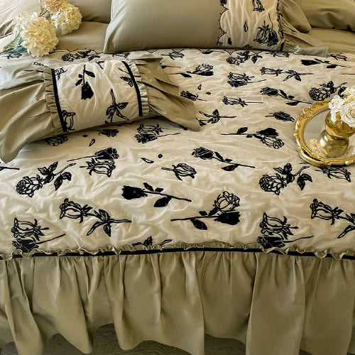 Enchanted Forest Rose Bedding Set