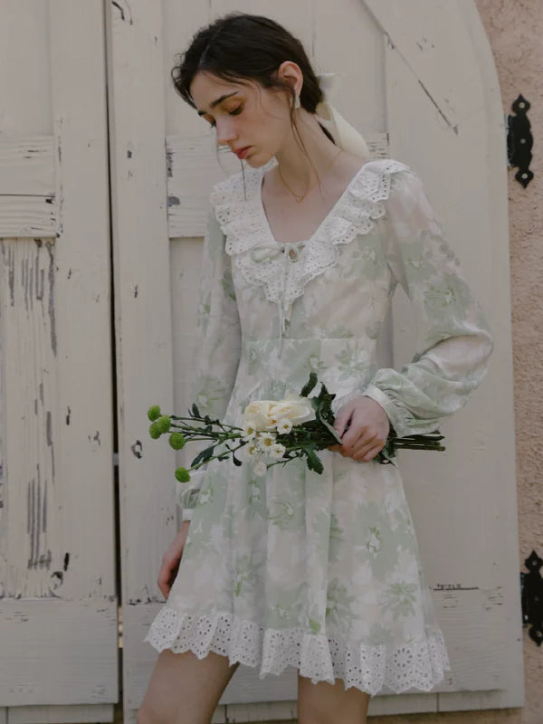Silent Song of White Chamomile Dress