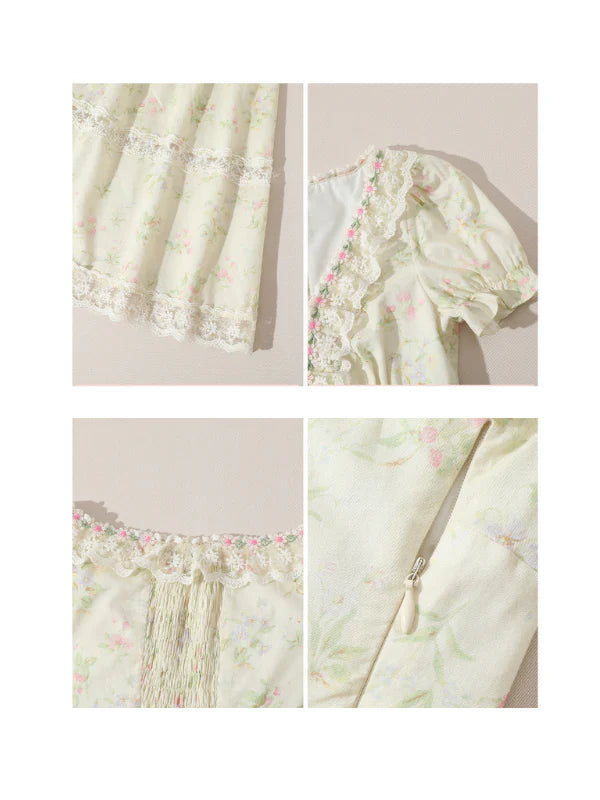 Enchanted Garden Vintage Lace Dress