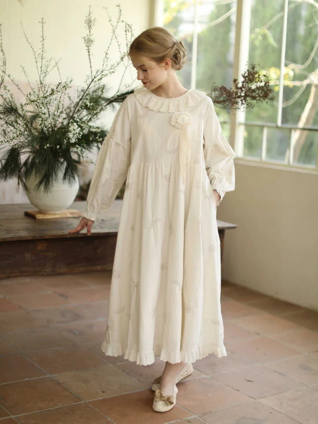 Cottagecore Garden Bloom Cotton Dress