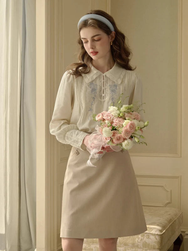 Isabelle's Vintage Rose Blouse