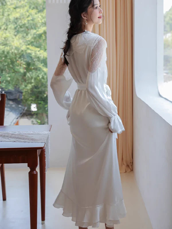 Lillian's Silken Lace Dreamwear Set