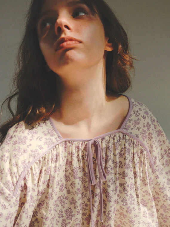 Lavender Bloom Cotton Pajama Set