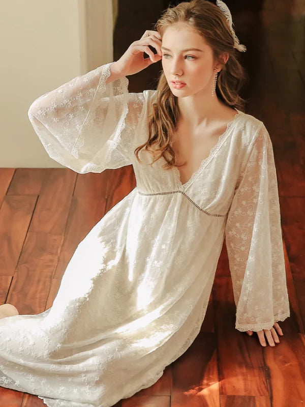Enchanted Blossom Lace Nightgown