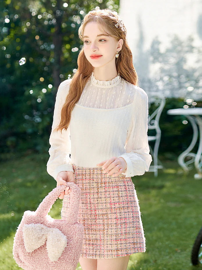 Sheer Elegance Lace Blouse