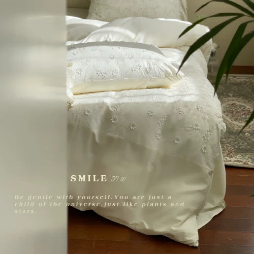 Floral Embroidery Haven Bedding Set