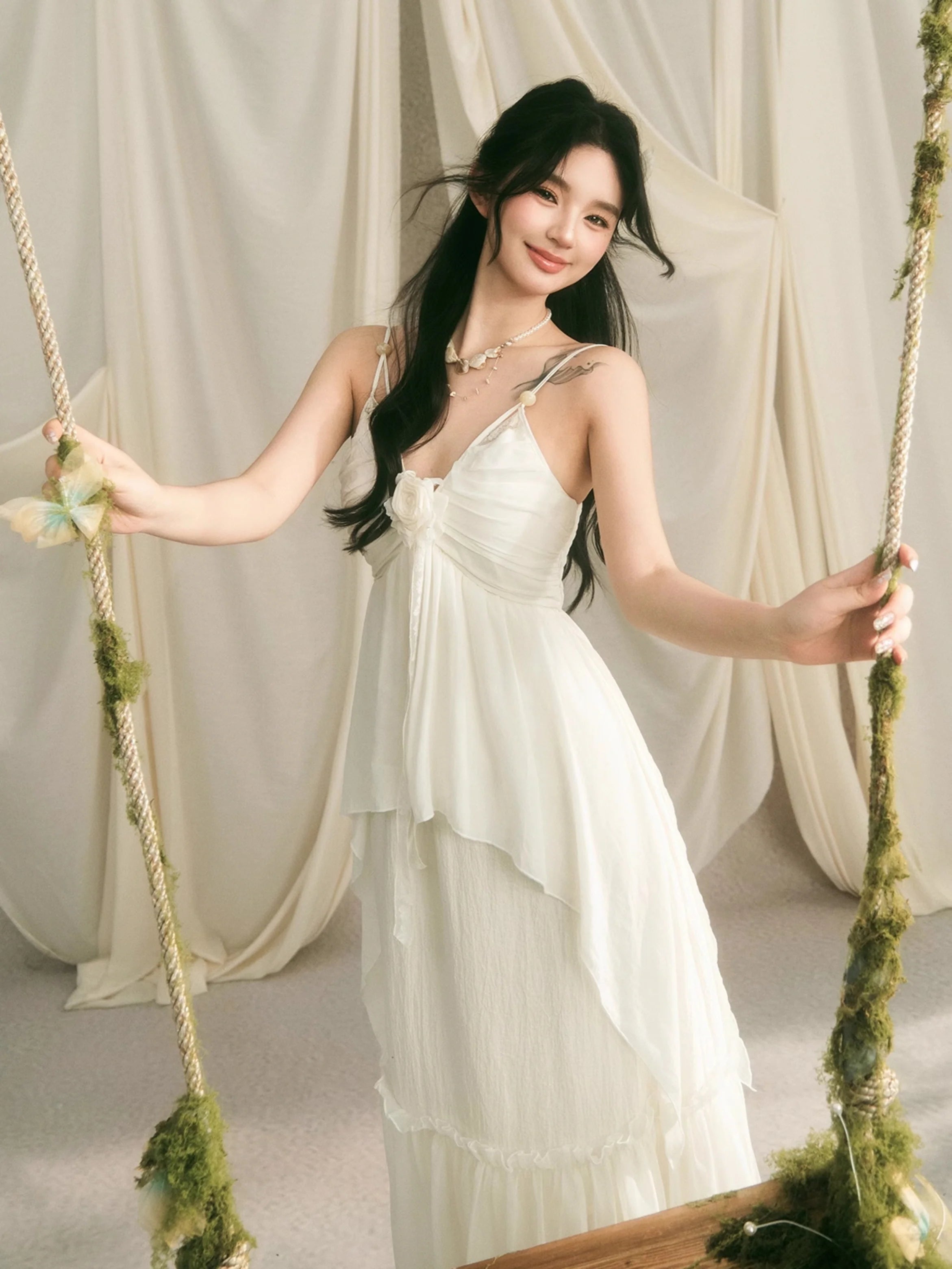Ethereal Rose Fairycore Gown