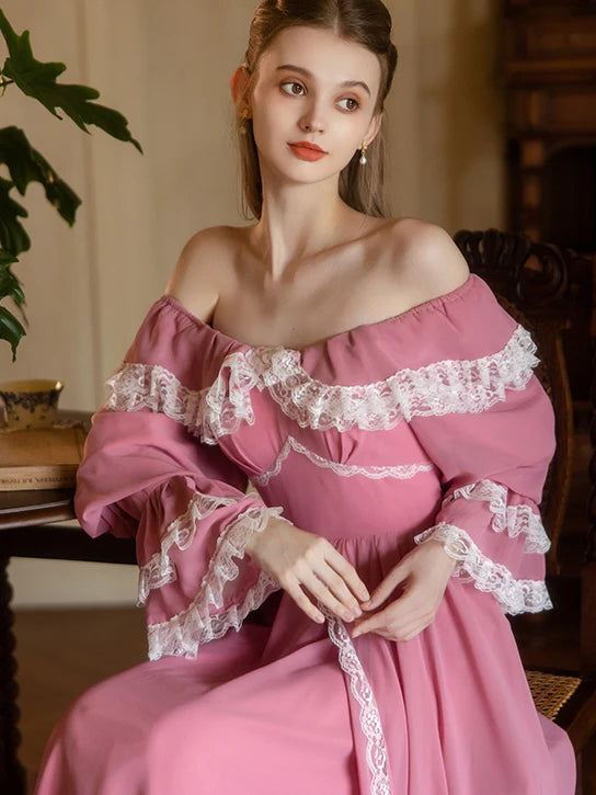 Blush Princess Lace Gown