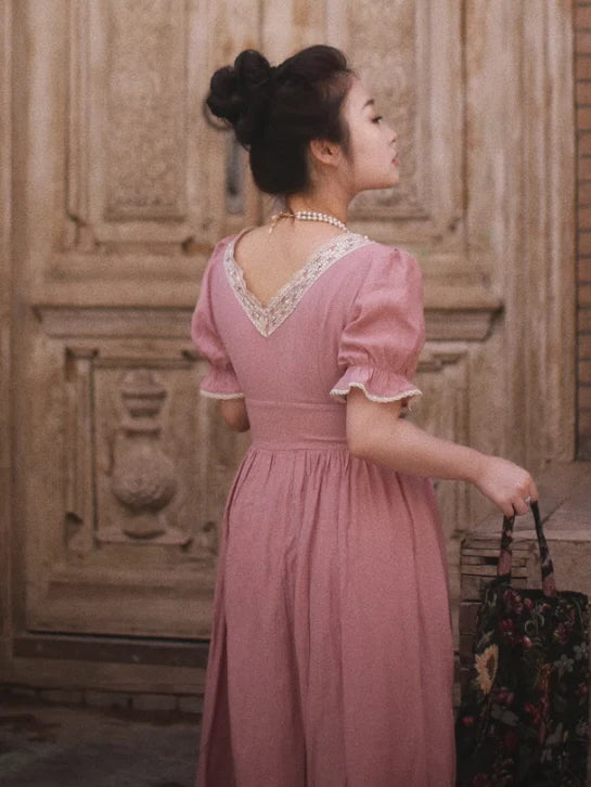 Victorian Rose Lace Corset Dress