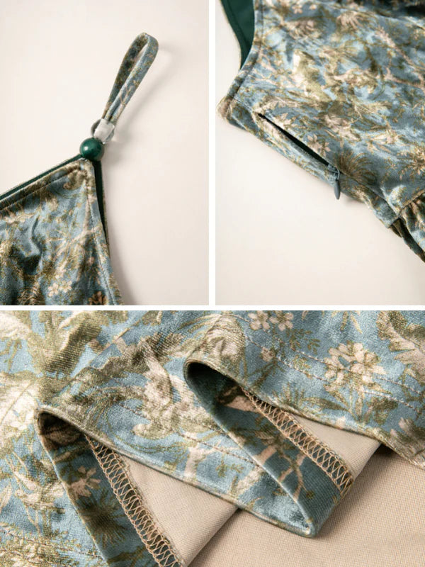 Enchanted Forest Velvet Dress