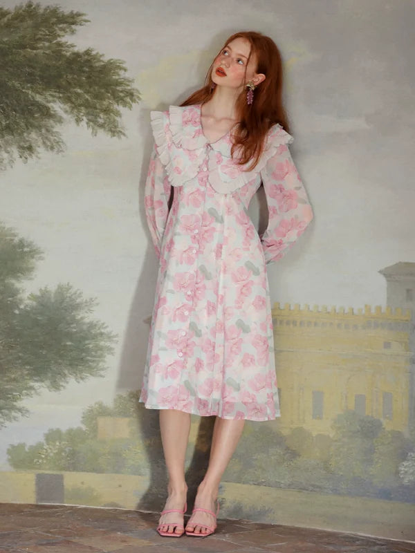 Whispering Petals of the Elegant Spring Dress