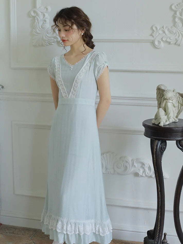 Enchanted Lace Blue Princess Dress