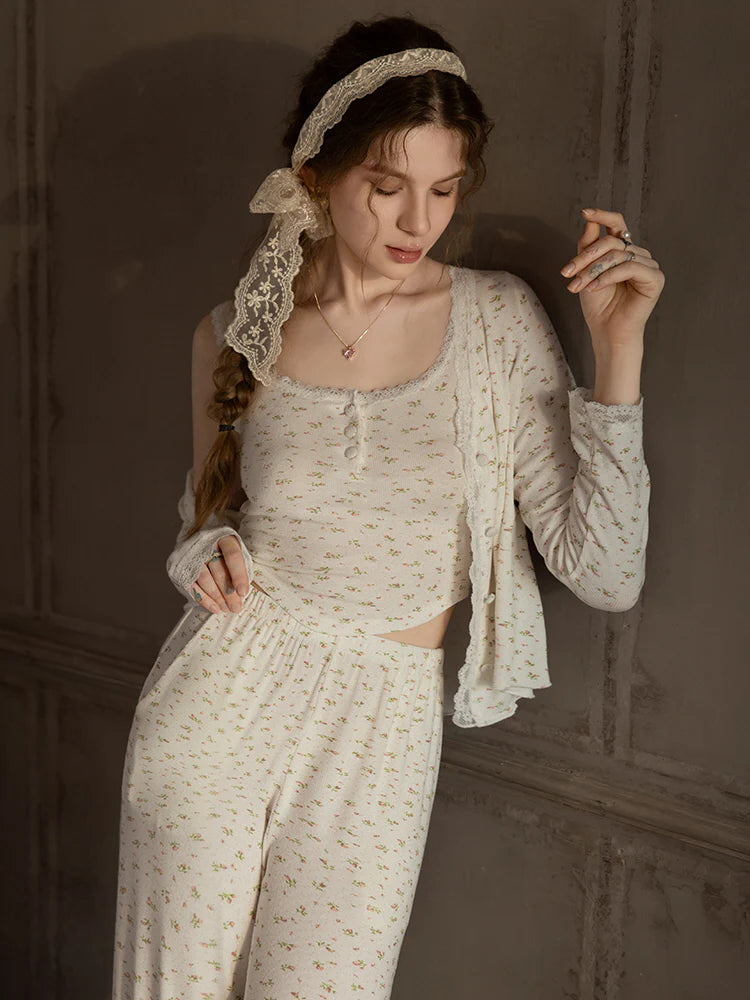 Sweet Floral Modal Pajama Set