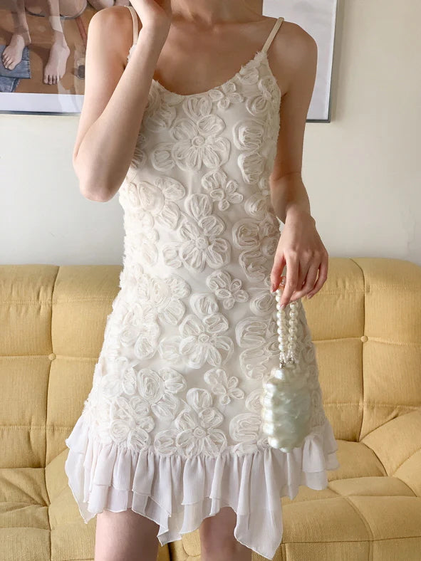 Rosette Garden Petal Mini Dress