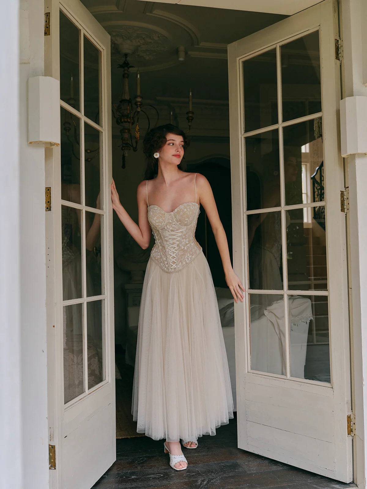 Eleanor's Graceful Mesh Skirt