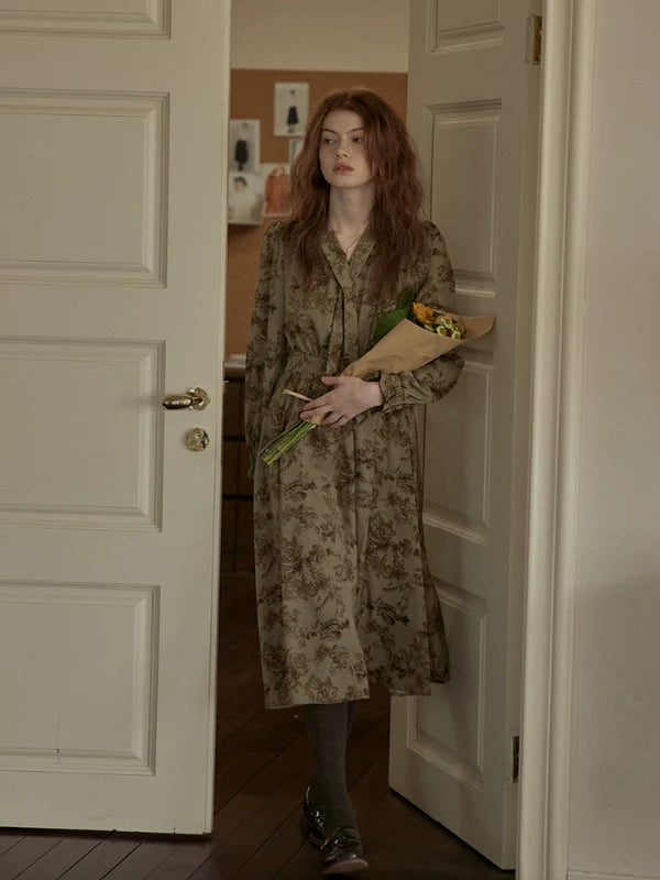 Vintage Floral Enchantress Dress