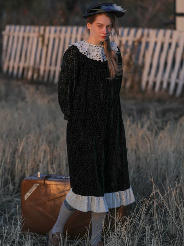 Velvet Twilight Elegance Dress