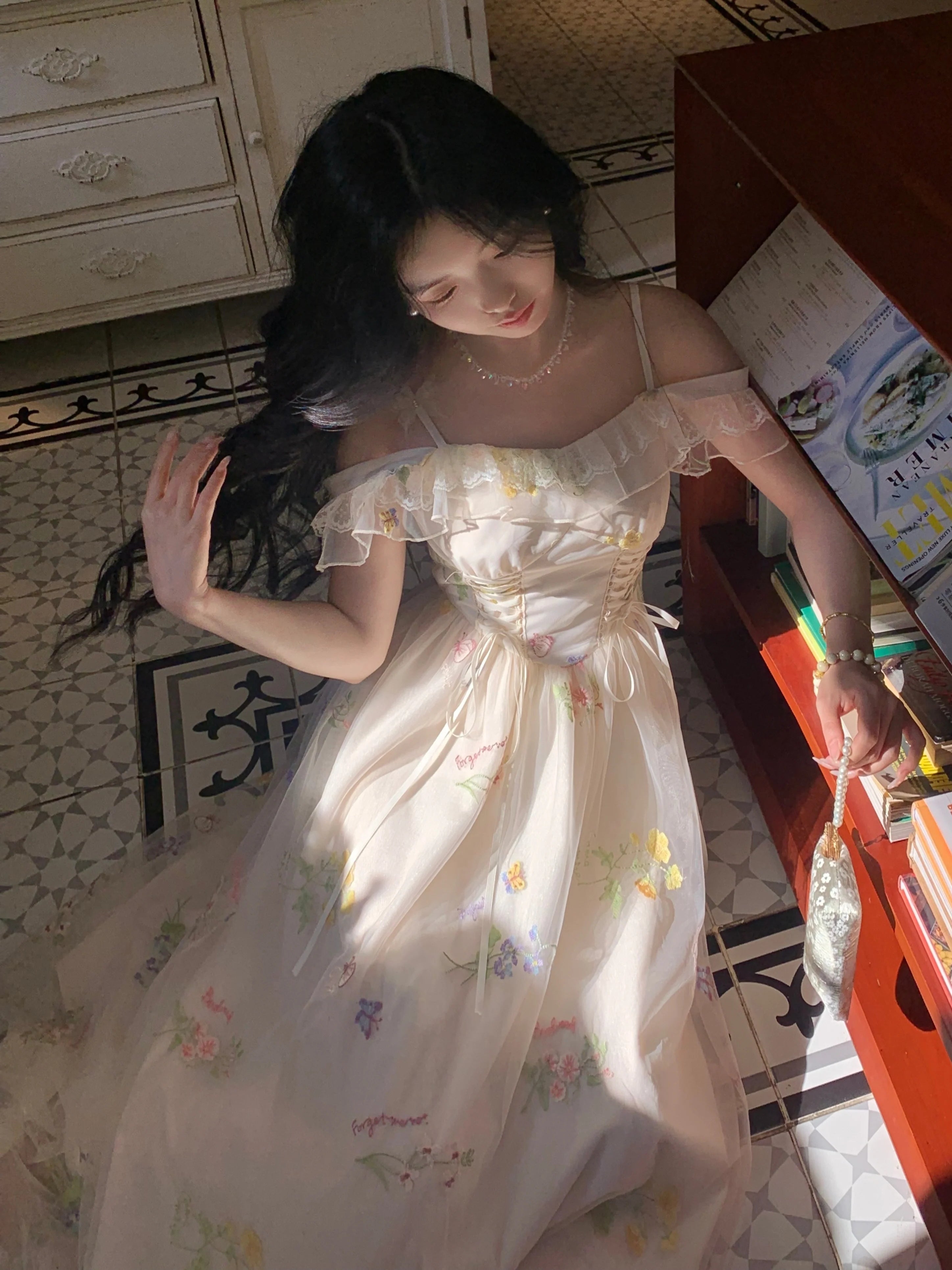 Enchanted Garden Embroidered Fairy Dress