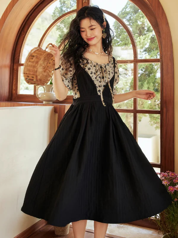 Afternoon Charm Floral Midi Dress