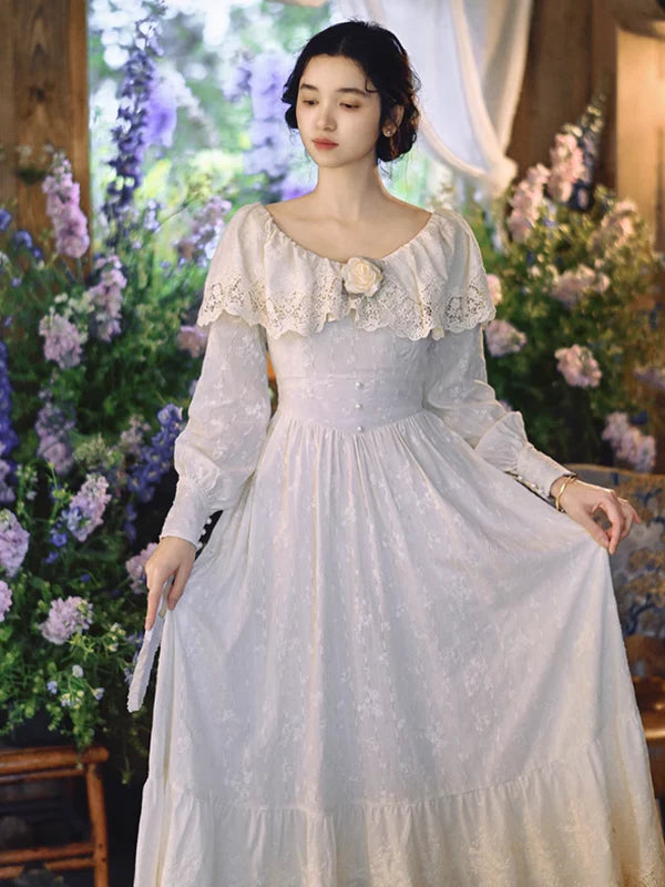 Ivory Garden Elegance Dress