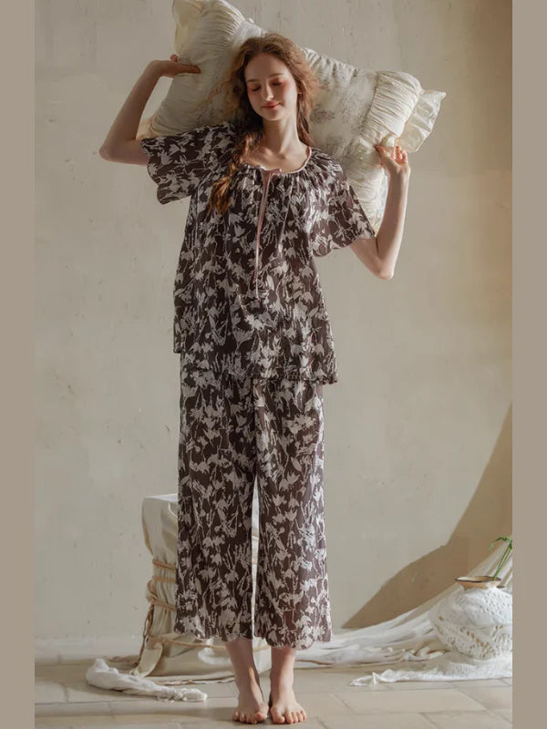 Botanical Whisper Floral Pajama Set
