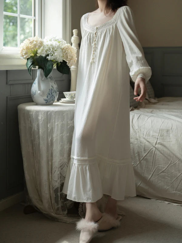 Pearl Lace Vintage Nightgown