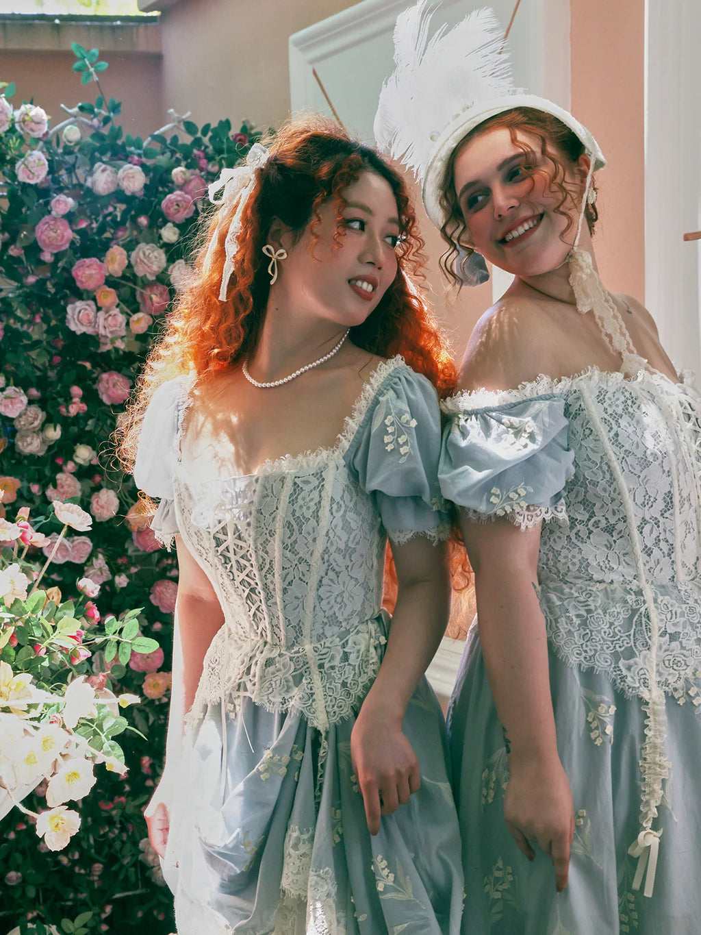 Regency Garden Lace Corset Dress