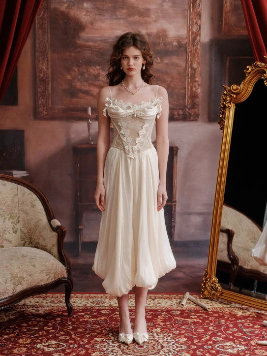 Ivory Lace Bloom Camisole Top